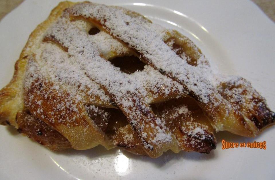 Feuilletés tressés aux pommes