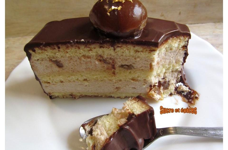 Bûche aux marrons glacés
