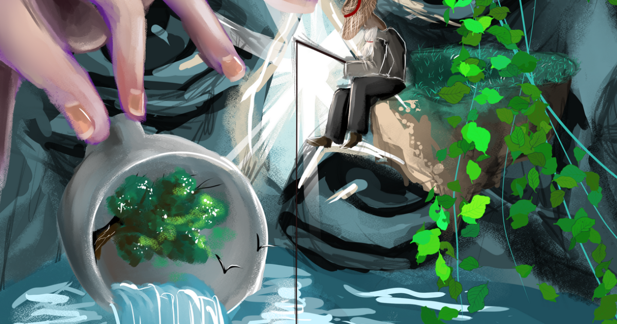 A piros ajtajú ház