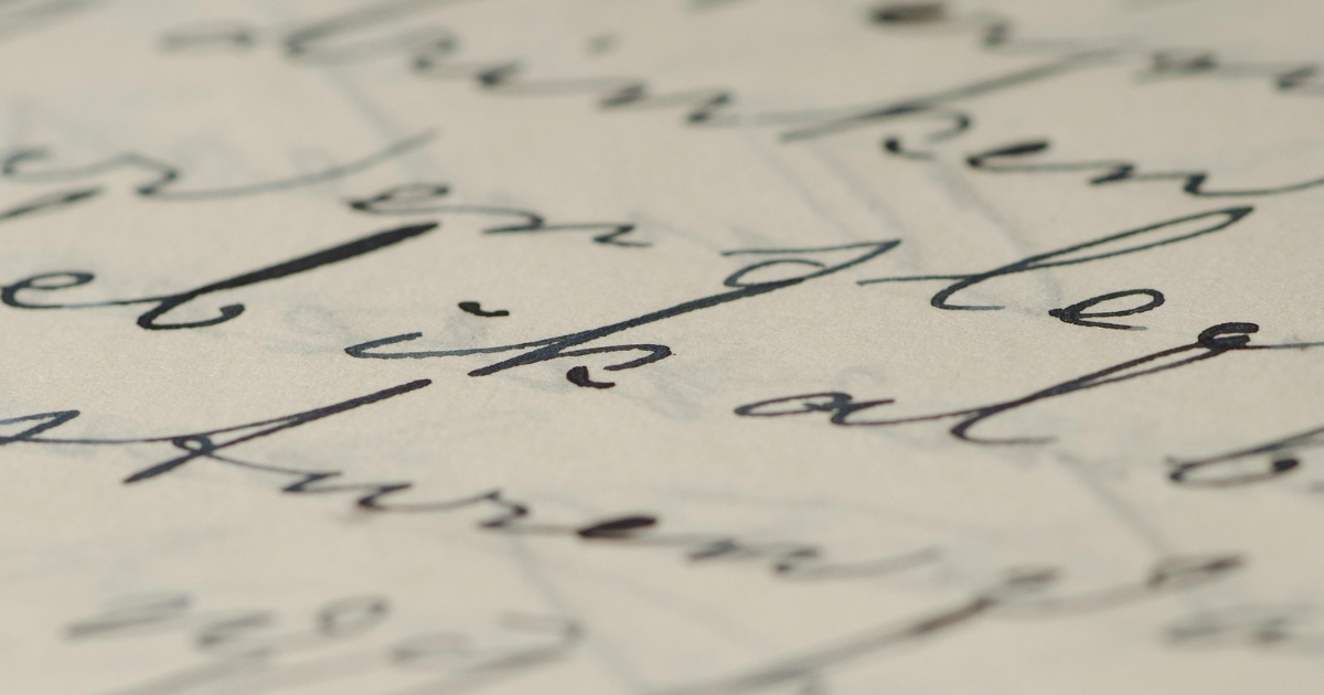 Lettre d'amour.