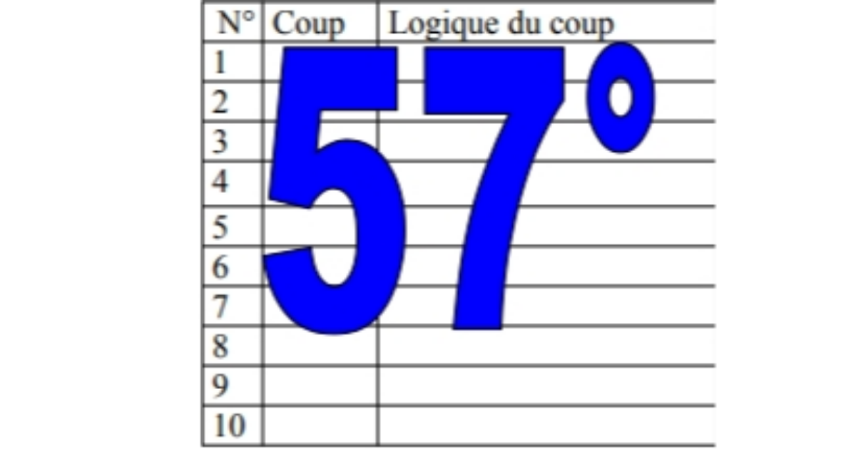 57° diagosudoku, avec la solution du cinquante-sixième