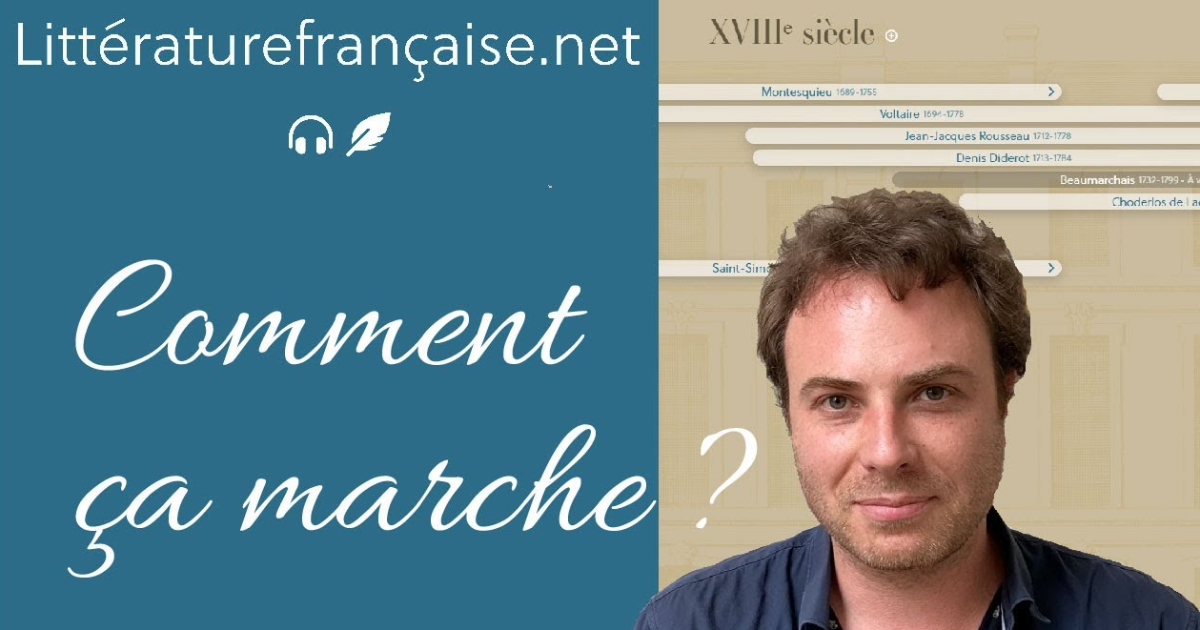 Matthieu Binder’s website, litteraturefrancaise.net, and the pleasure of reading books