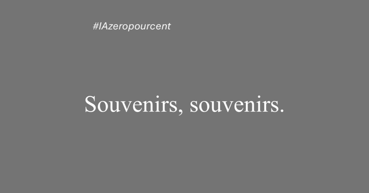 Souvenirs, souvenirs.