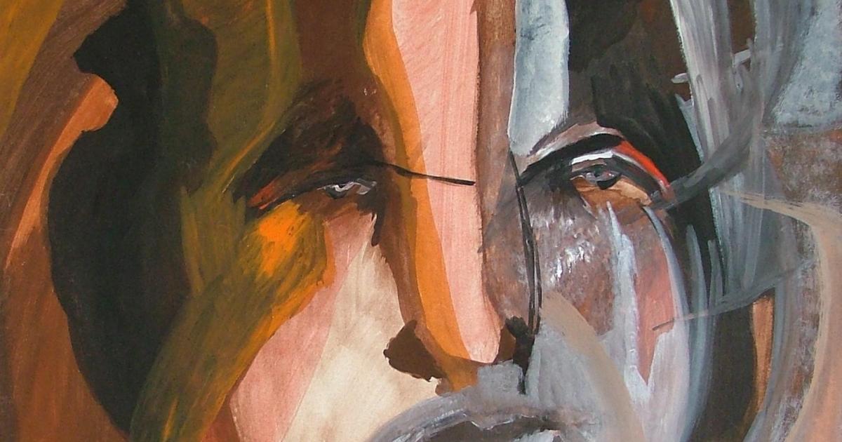 Le mage - peinture au fil du temps - 1991