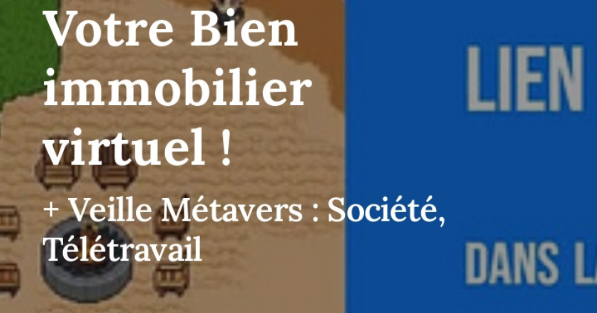 Revue de presse Economie sociale et FRANCE METAVERS FACILE – Votre Bien immobilier virtuel !