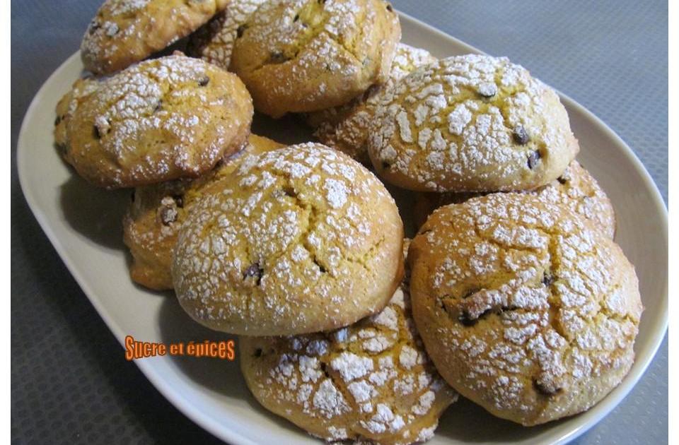 Biscuits moelleux à l'orange et aux pépites de chocolat