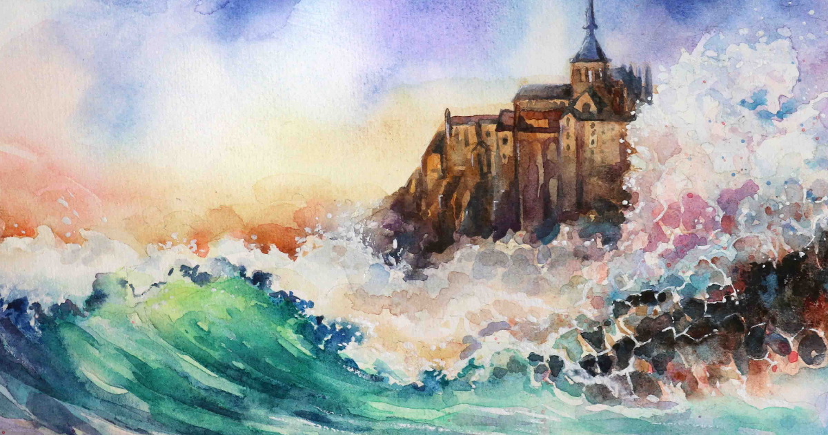 Stage d’aquarelle "L'abbaye du Mont-Saint-Michel"