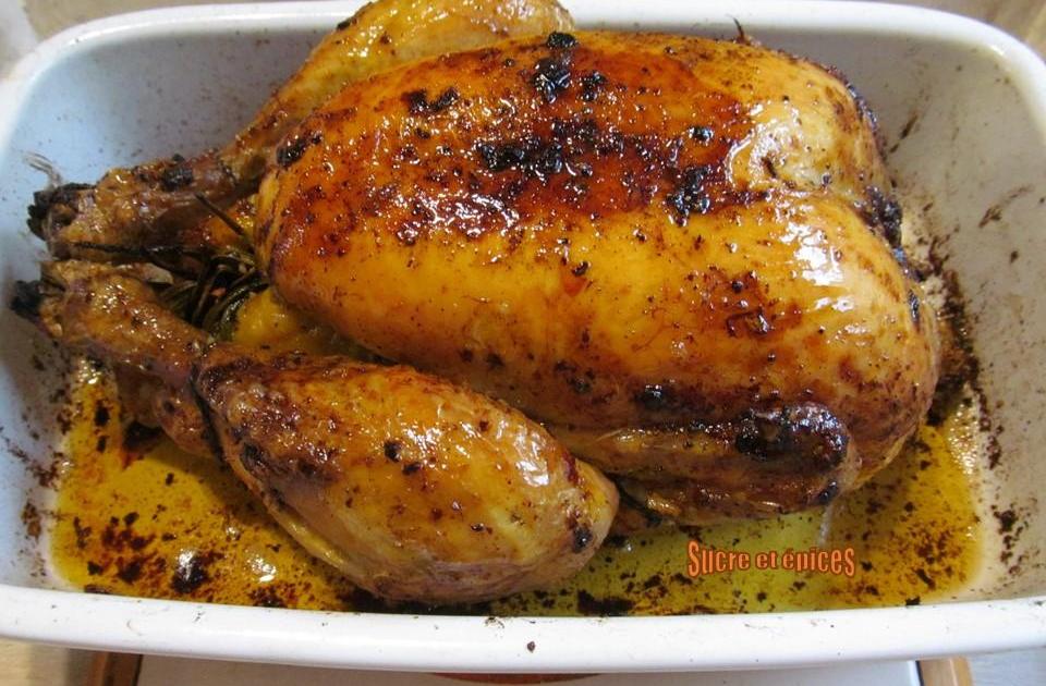 Poulet rôti facile à l'ail, au citron et au romarin