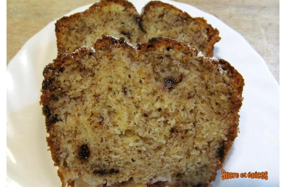 Cake au yaourt, poires et chocolat