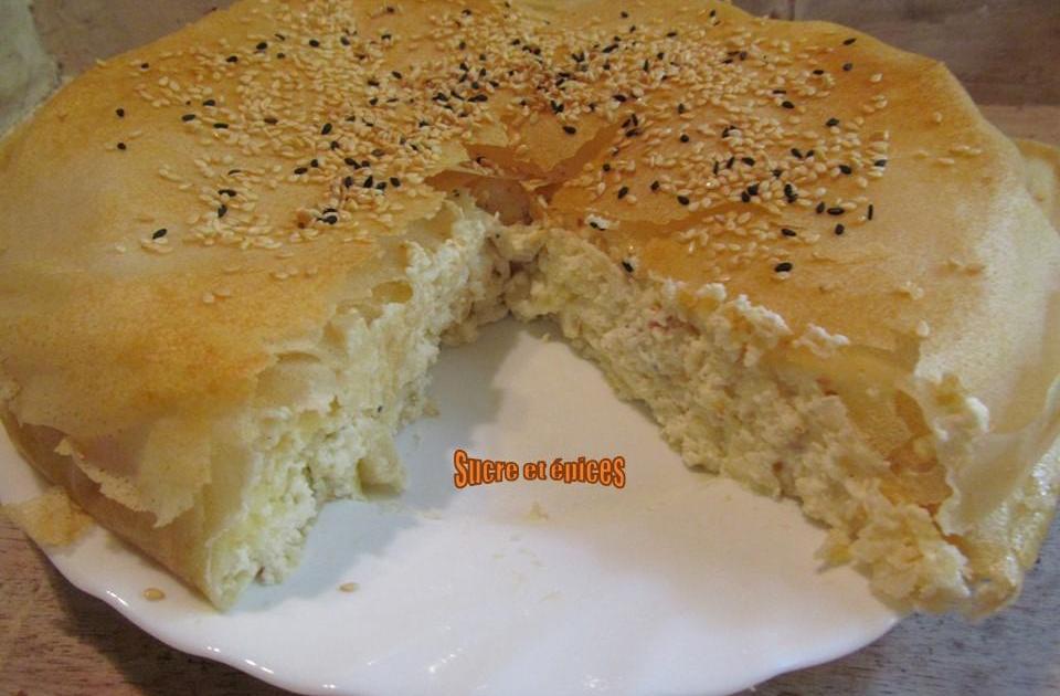 Tourte à la feta et à la ricotta comme une pastilla
