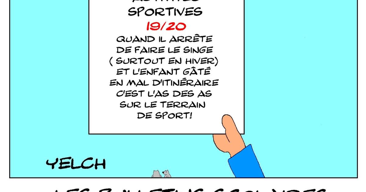 les bulletins scolaires de Jean-Paul Belmondo : activités sportives