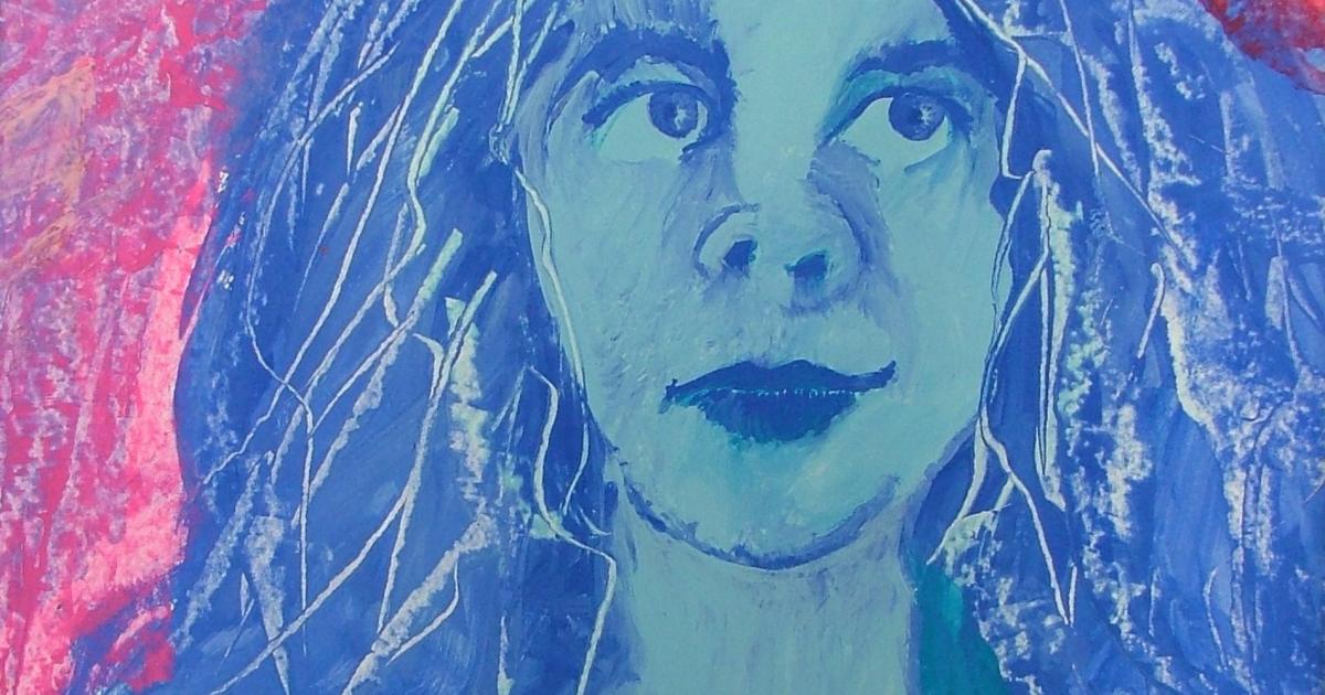 Etoile bleue - peinture au fil du temps