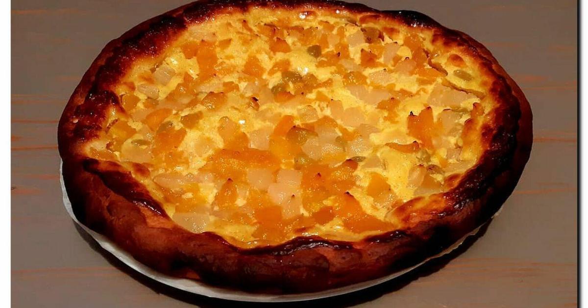 Tarte briochée aux fruits ( Peut être cuite au four à bois)