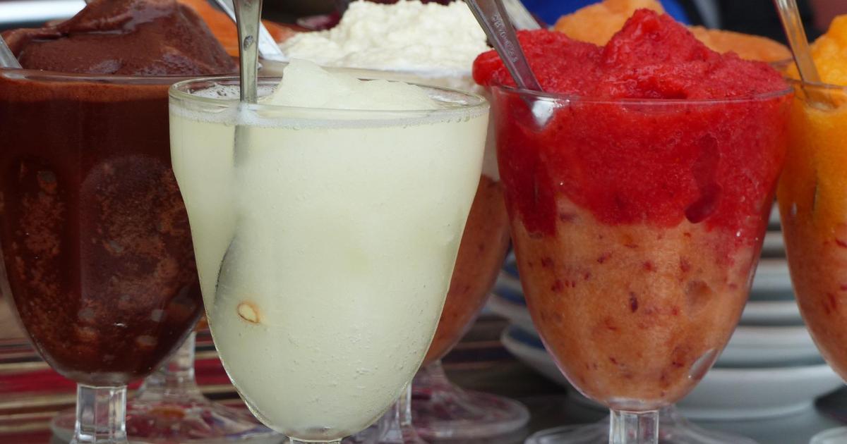 Le Granité à la Fraise.