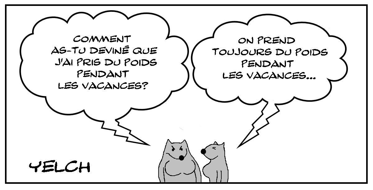 Le poids des vacances