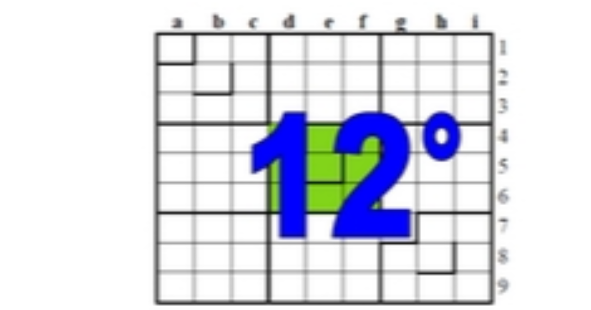 douzième centrosudoku, avec la solution du onzième centrosudoku.