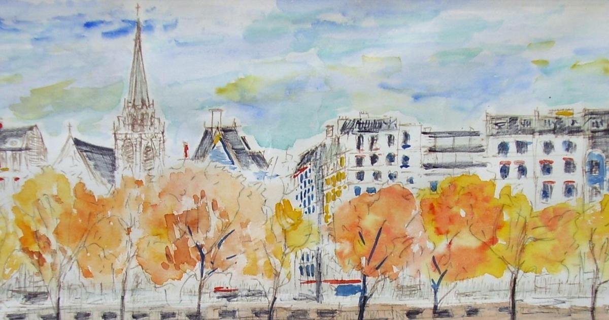 Paris, les quais à l'automne
