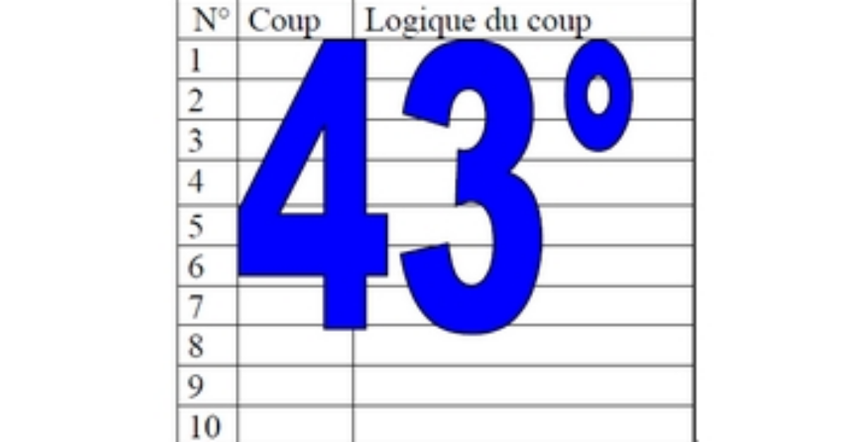 43° diagosudoku, avec la solution du quarante-deuxième