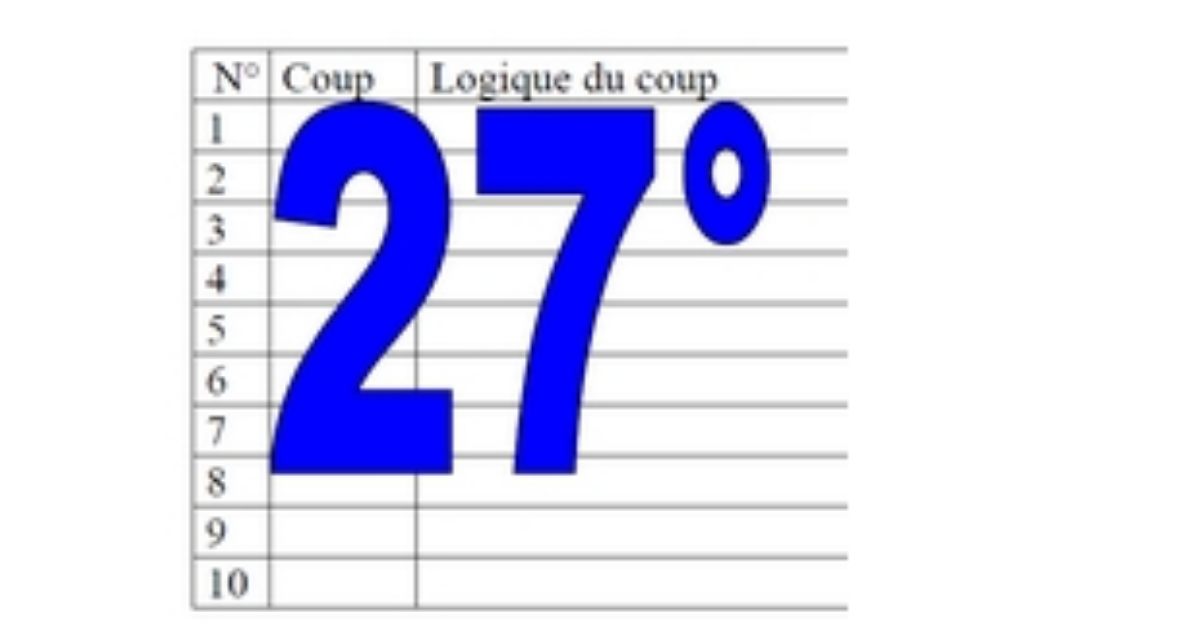27° diagosudoku, avec la solution du vingt-sixième
