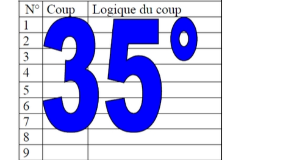 35° diagosudoku, avec la solution du trente-quatrième