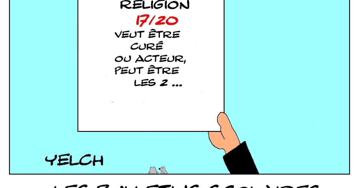 les bulletins scolaires de Fernandel : religion