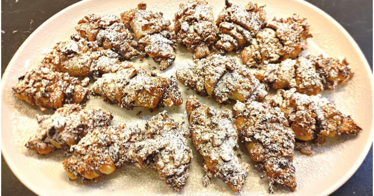 Mini croissants feuilletés au Nutella et aux noix - Recette en vidéo