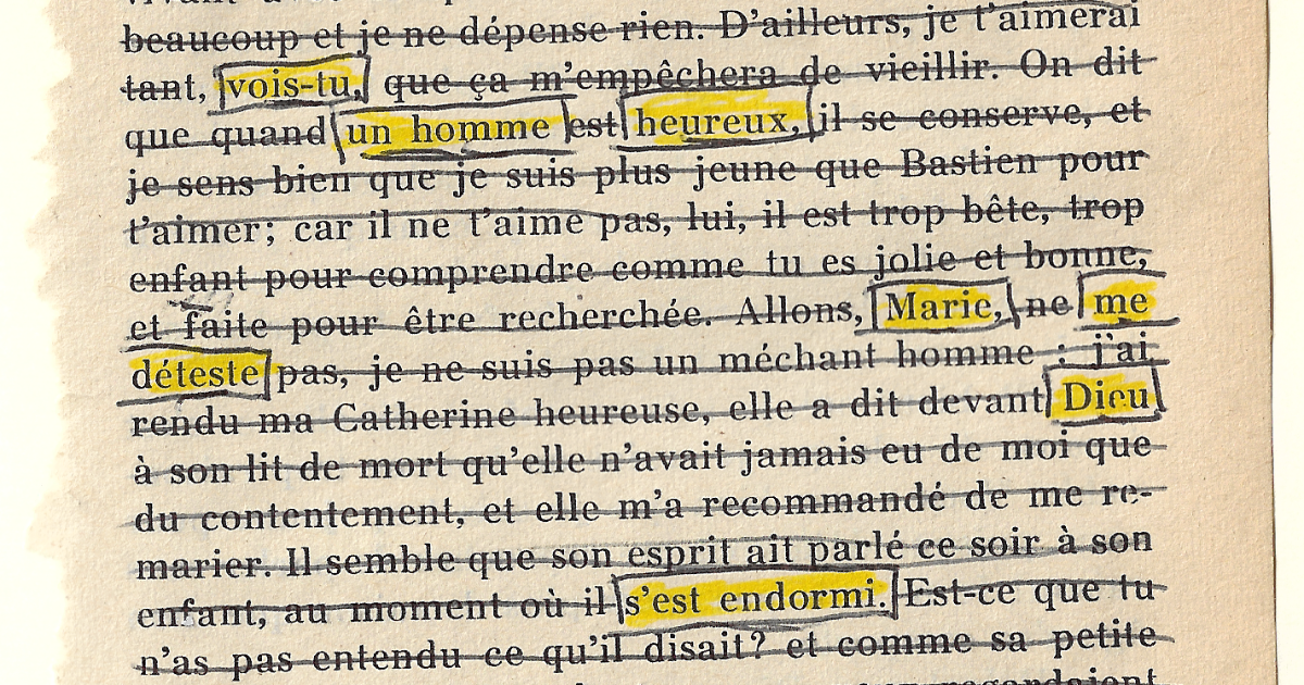 Diabolique caviardage