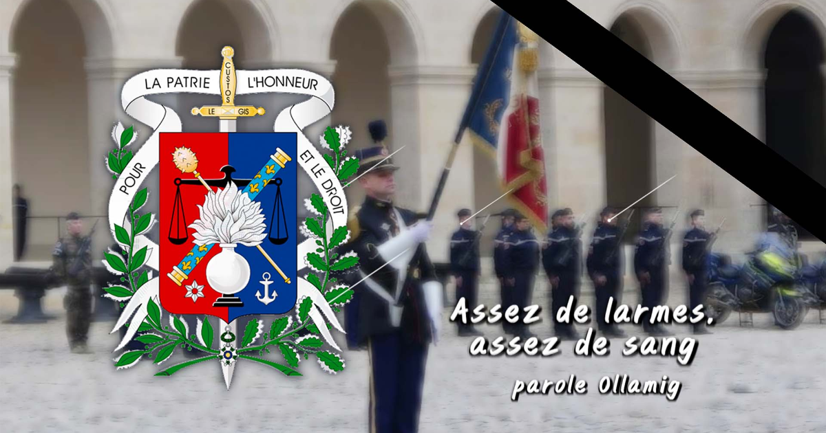 Assez de larmes, assez de sang