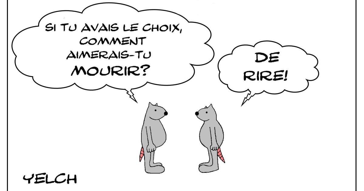 la plus belle mort , mourir de rire
