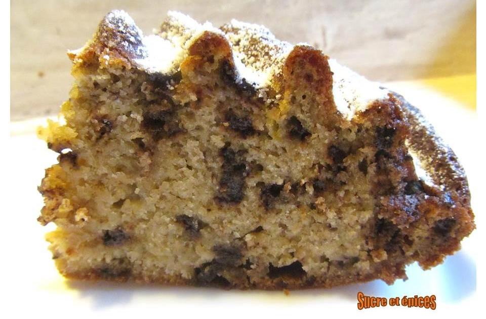 Gâteau aux bananes et pépites de chocolat