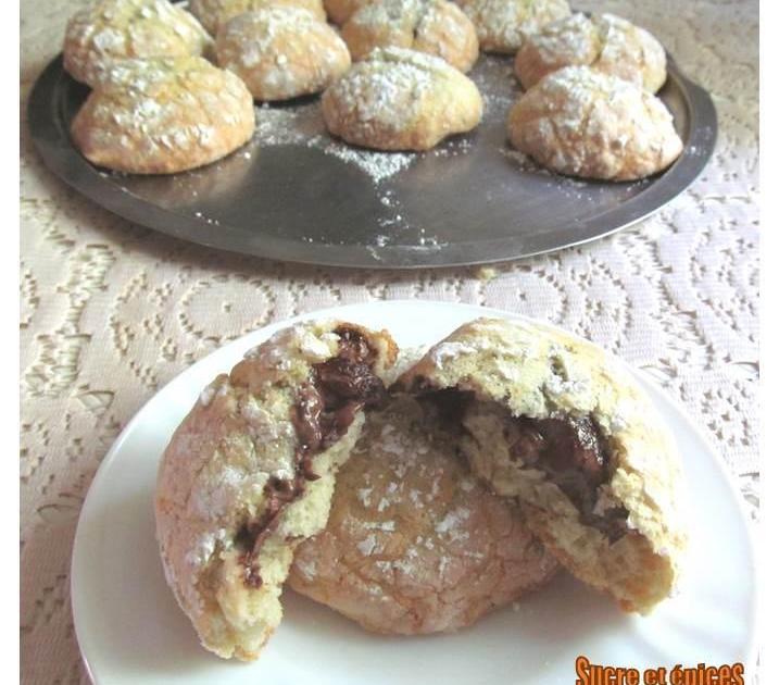 Biscuits craquelés au Nutella