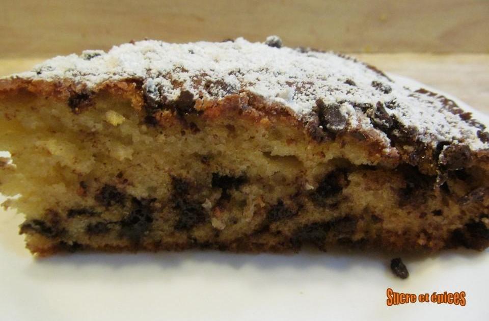Gâteau moelleux aux pépites de chocolat