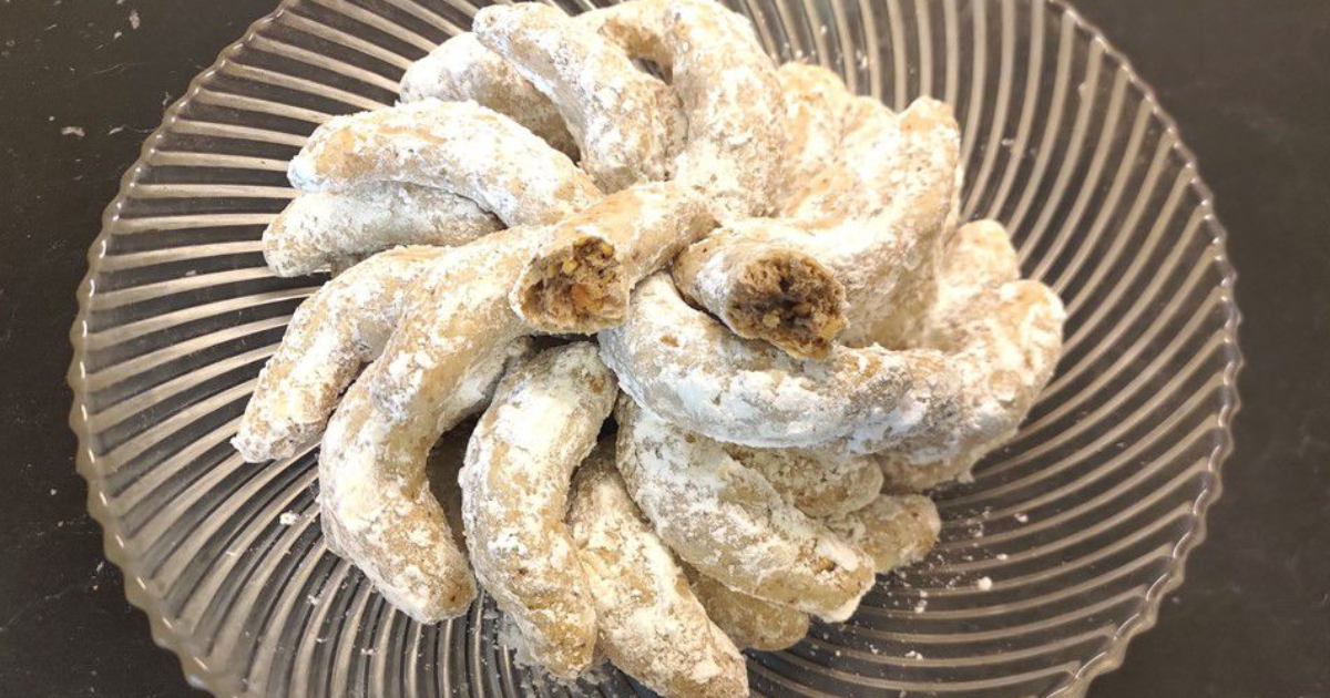 Biscuits sablés croissants de lune aux noix (bredele) - Recette en vidéo