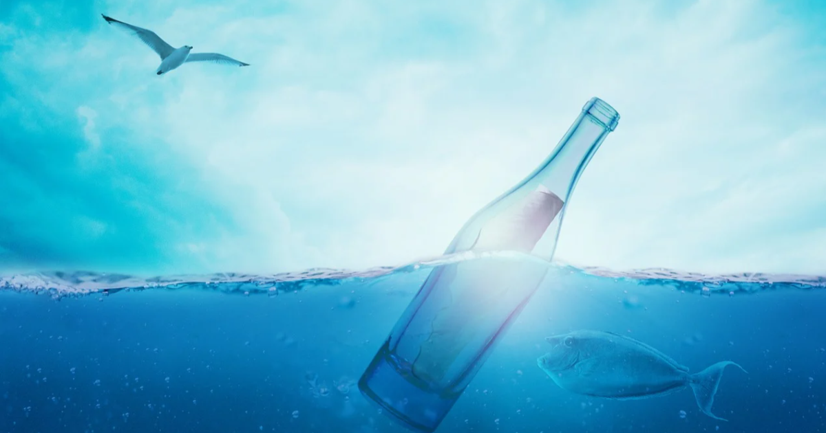 BOUTEILLE   A  LA  MER