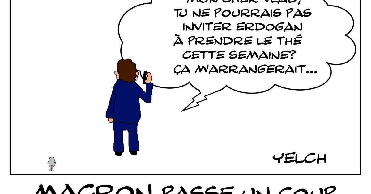 Macron , Vlad , Erdogan et le thé