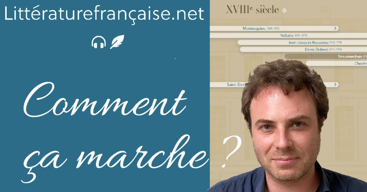Le site Litteraturefrancaise.net de Matthieu Binder et le plaisir de la lecture