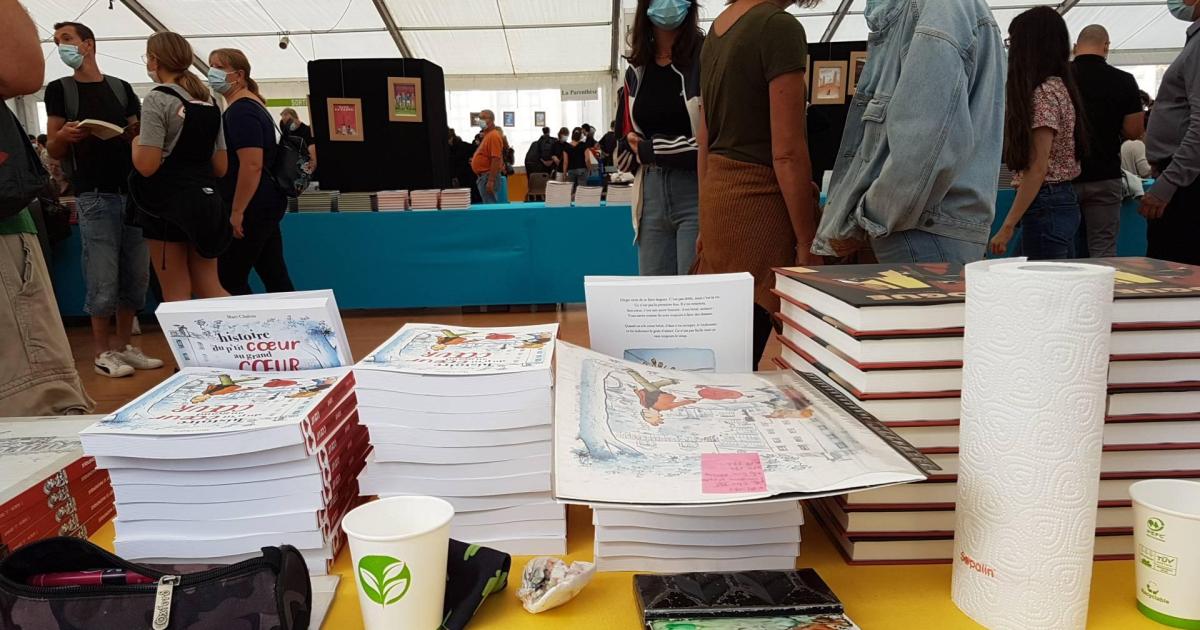 le ptit coeur de retour du festival de Nancymerci aux editions paquet et à la librairie la parenthèse à Nancy (Stephane, Benjamin & Cécile) @laparenthese54A venir le