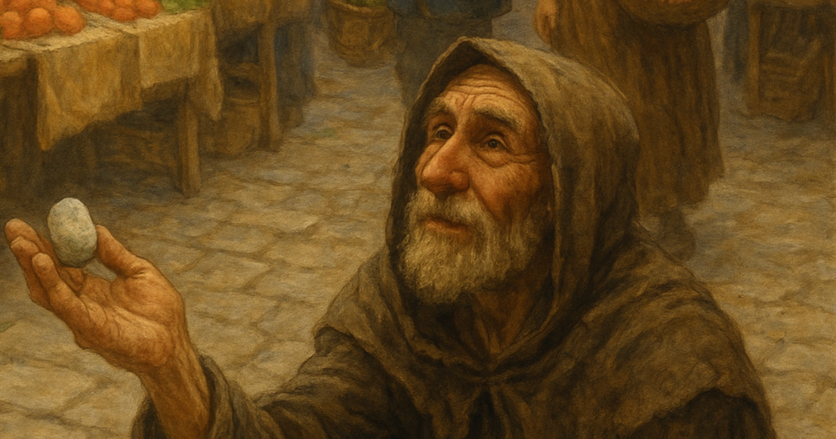 Le mendiant et le joli petit caillou...