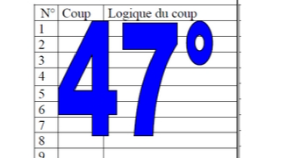 47° diagosudoku, avec la solution du quarante-sixième