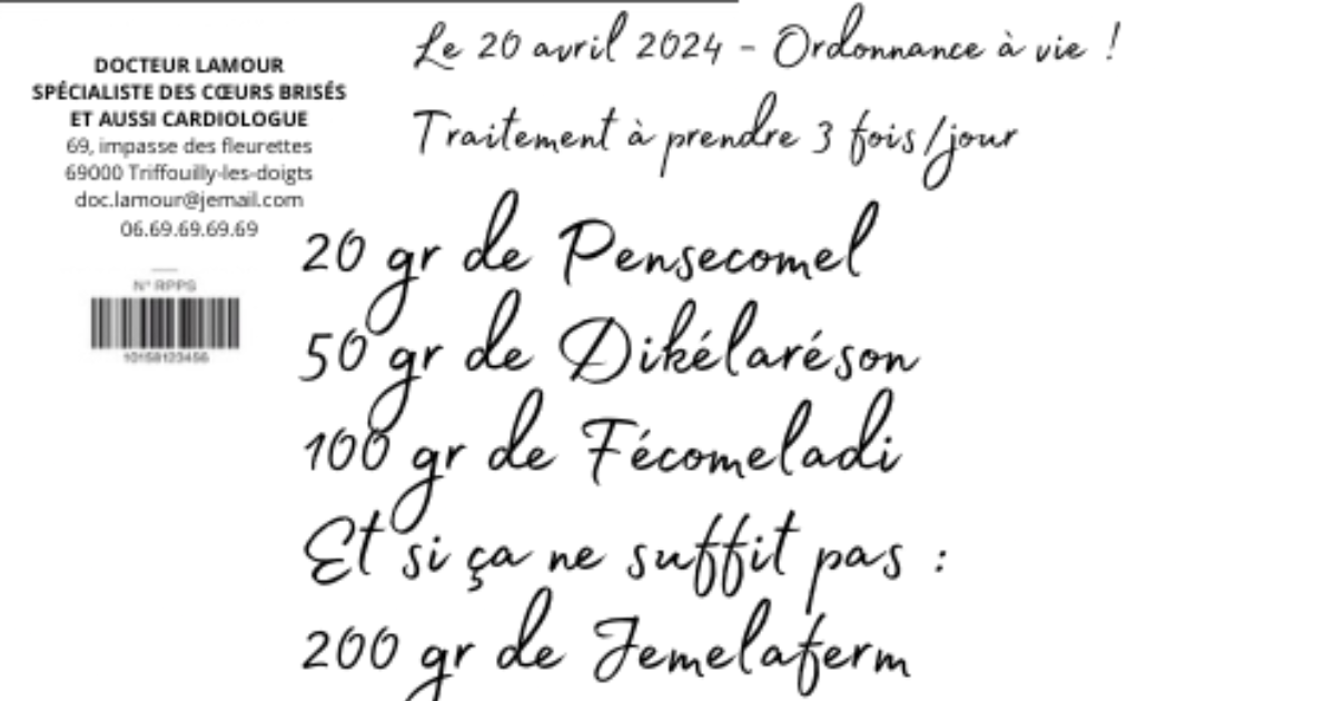 Prescription pour un mariage réussi!
