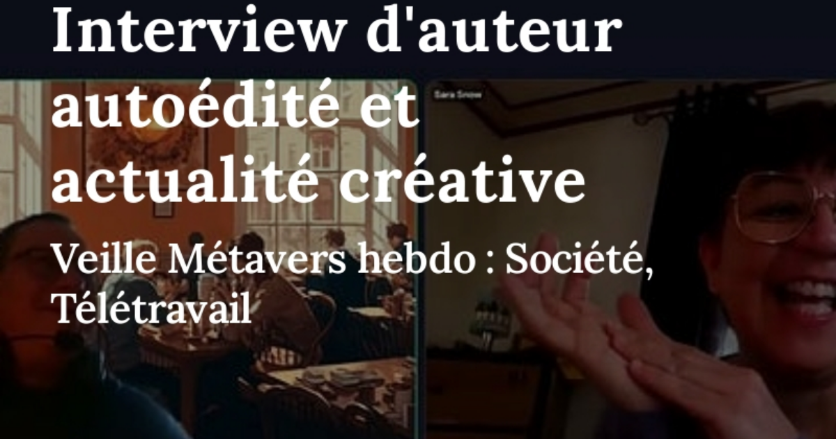 Interview d’auteur autoédité et actualité créative