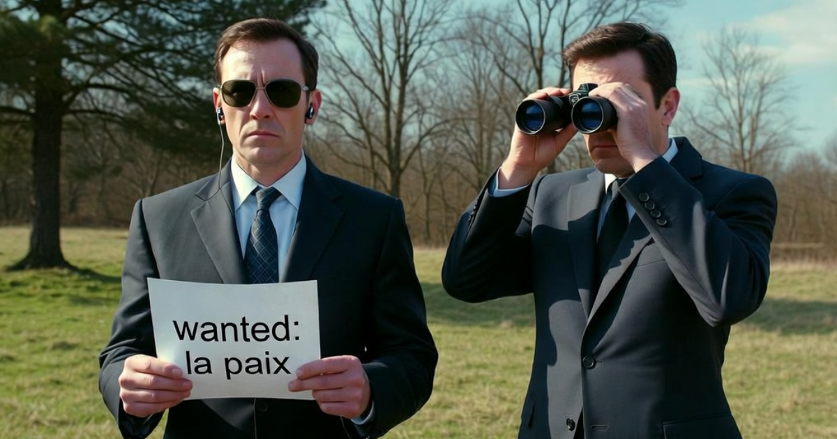 Une histoire de paix poursuivie par des agents secrets