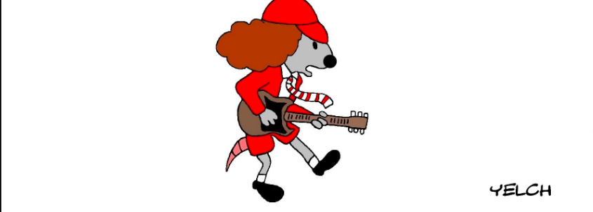 stars du rock des rats : angus young ( AC/DC)