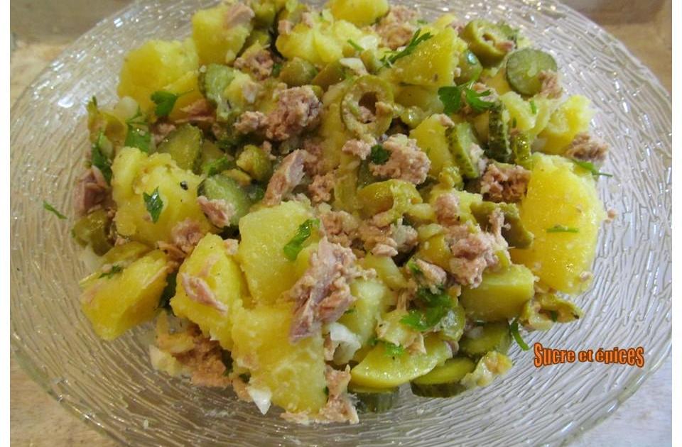 Salade de pommes de terre au thon et olives