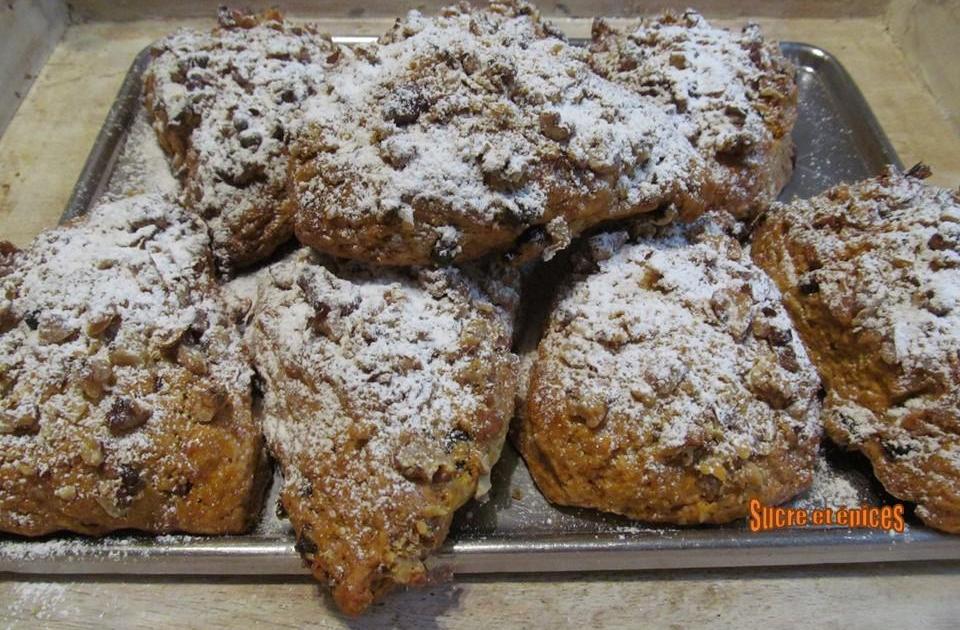 Scones orange canneberges à la crème fraîche