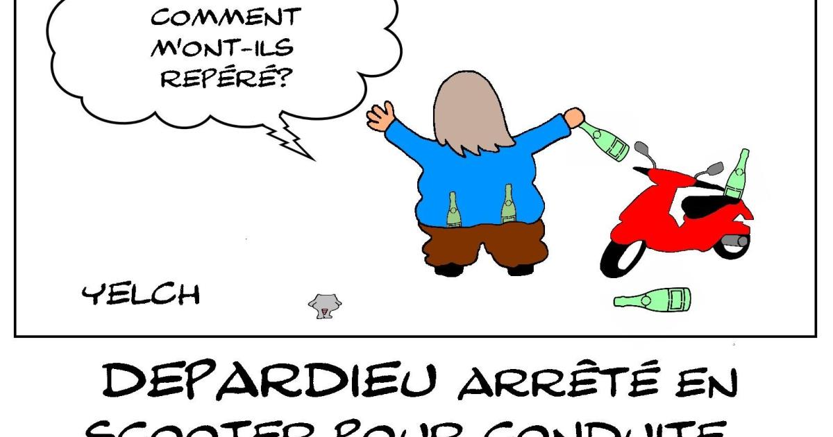 Depardieu arrêté en scooter pour conduite en état d'ivresse