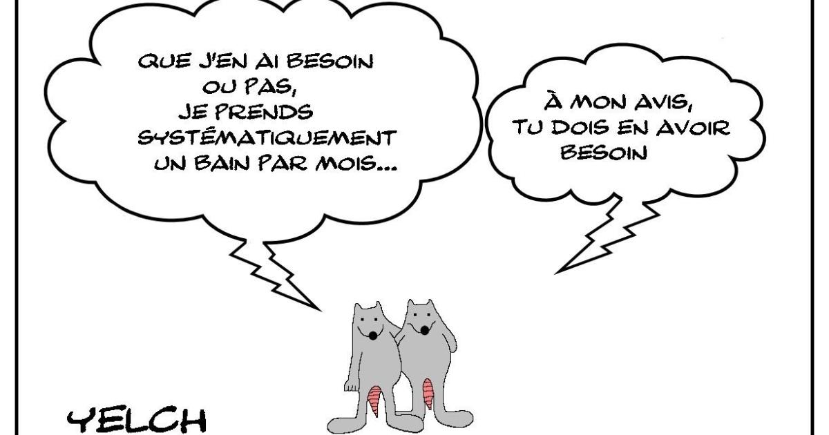 Un bain par mois