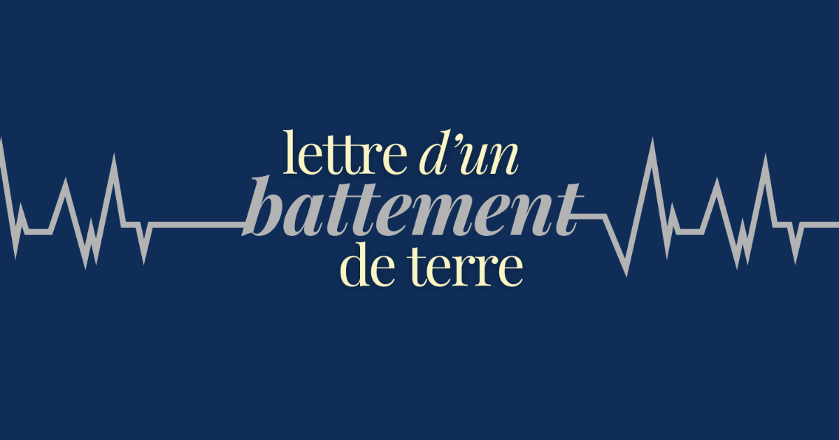 Lettre d'un battement de terre