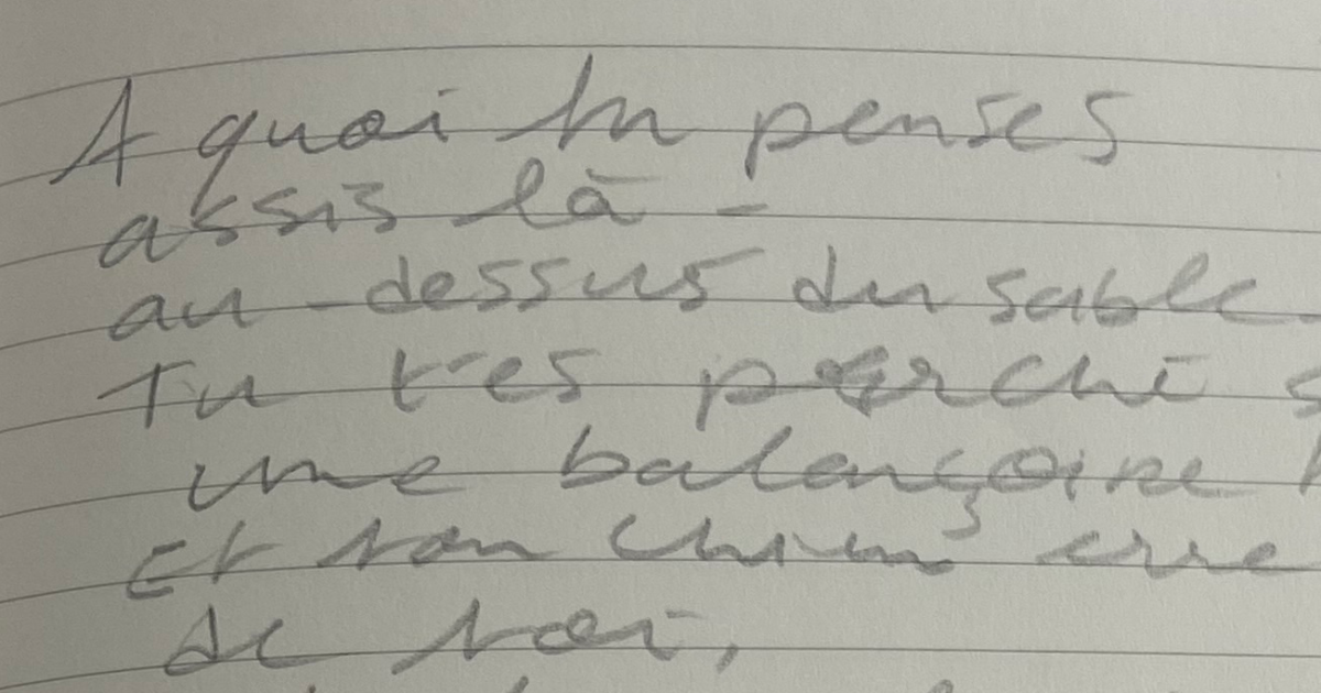 Oseriez-vous donner un poème à un inconnu?