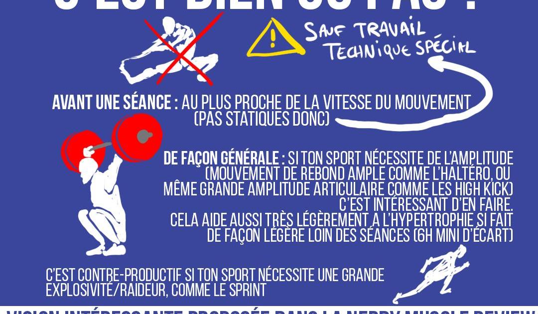 Les étirements c'est bien ou pas ?